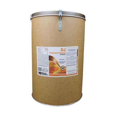 Warsaw Chemical DJ Concrete Cleaner - Orange, Pine Scent, 50lbs drum 30662-0000050